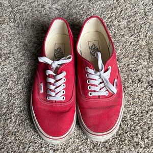 Vans Classic Red Canvas Shoes